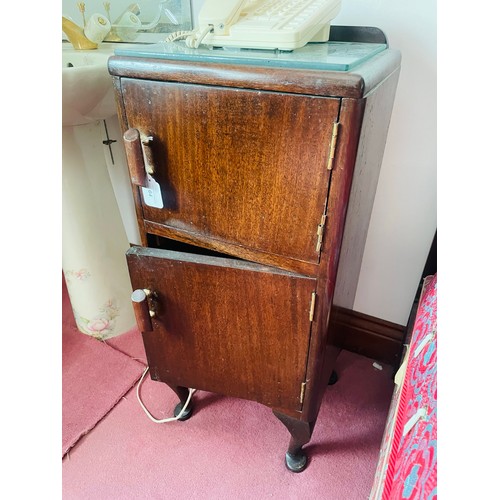 64 - A 2 door Edwardian locker, 14''w x 12''d x 31''h