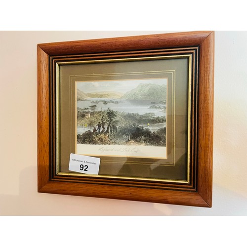 92 - A pair of miniature framed Victorian Irish prints