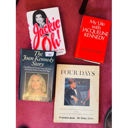 183 - A collection of 4 books relating to Jackie Kennedy