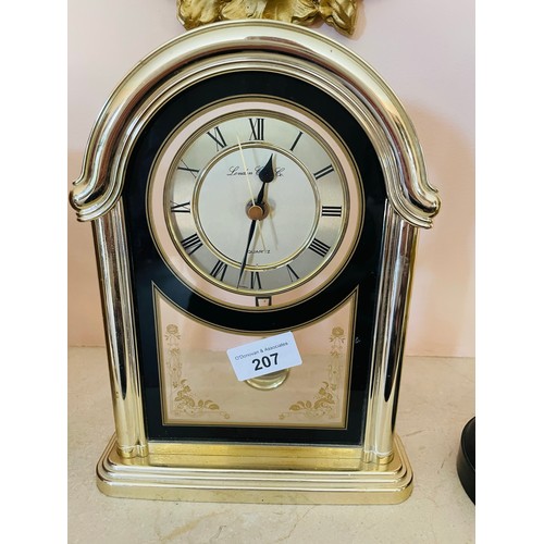 207 - Mantle clock, 10''h