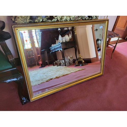 304 - Large gilded beveled glass mirror, 30'' x 42''