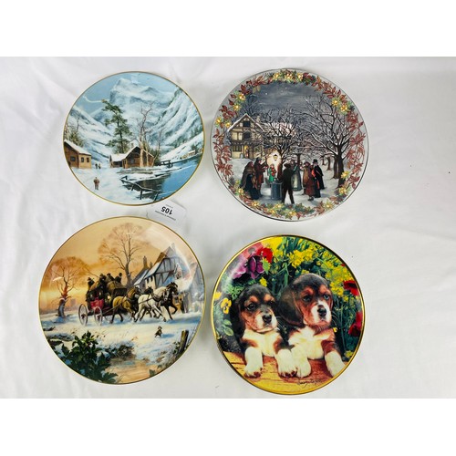 68 - A collection of wall plaques, Aynsley, Coalport and Wedgwood