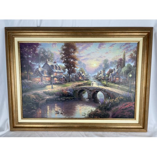 71 - Thomas Kinkade in a gilt frame 33'' X 25''