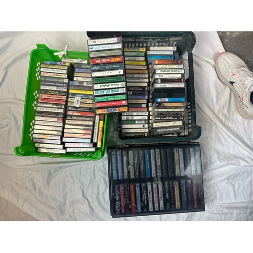 101 - 3 boxes of casette tapes, approx. 100