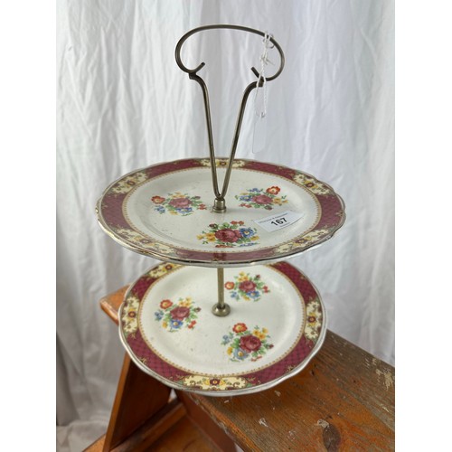 167 - 2 tier cake stand