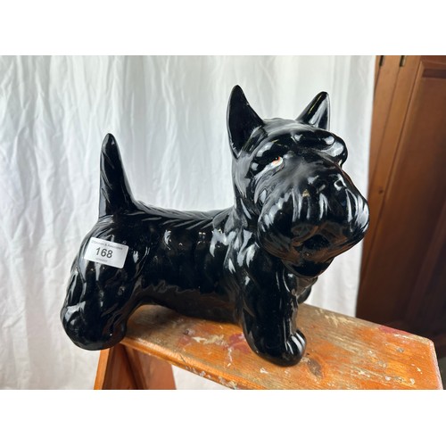 168 - Large Scottish terrier, 11''l x 10''h