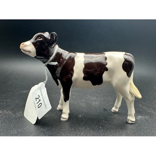 210 - Superb Beswick Fresian calf, 4''h, no chips or cracks