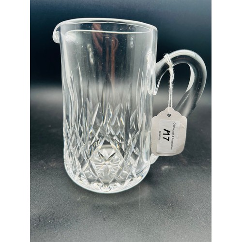 117 - Superb 7'' Waterford Crystal jug, no chips or cracks, Lismore cut