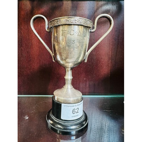 62 - Vintage 1953, FCA epns cup, 6''h