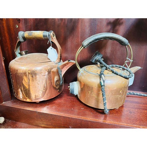 63 - 2 copper electric kettles