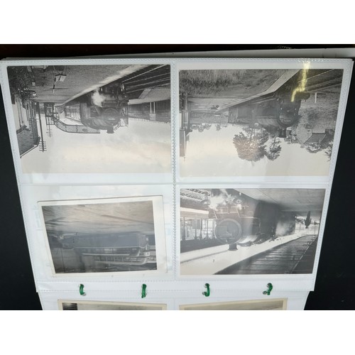 402 - Large collection of vintage postcards and photos relating to railways and trains