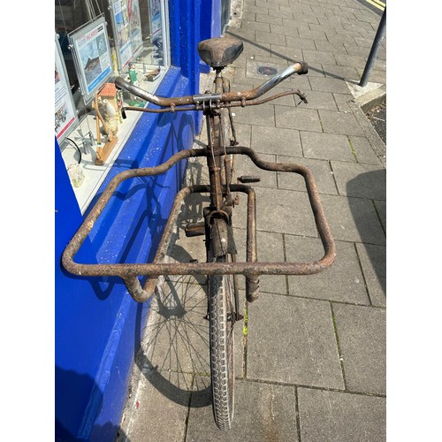 436 - Philips very rare butchers bicycle c. 1920's, seat h 3'