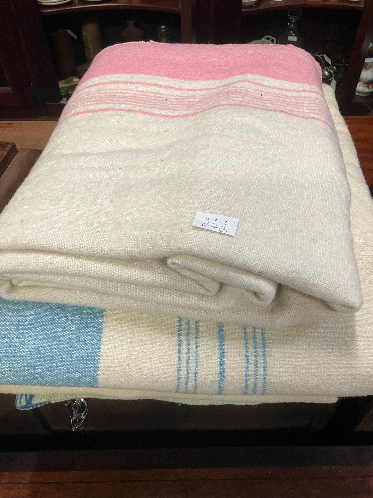 2 Foxford wool blankets + 1 other