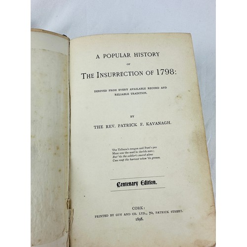 245 - The Insurrection of '98 by Rev. Kavanagh (1898) Centenary Edition