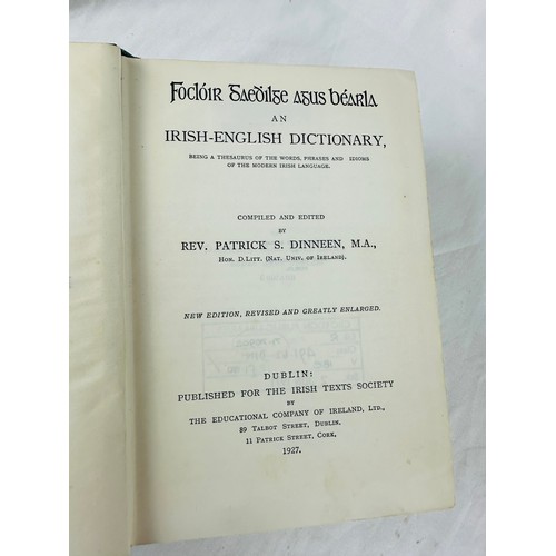 253 - Irish English Dictionary by Rev. Patrick Dineen 1927