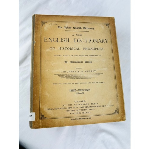 257 - The Oxford English Dictionary by Murray, Bradley, Cragie and Onions, 9 volumes (1910- 1926)