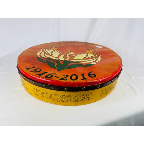 273 - Republican P.O.W.'s Centenary Bodhran 1916-2016, signed