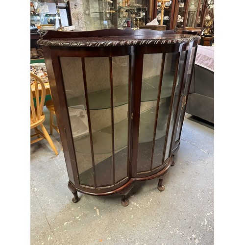 12 - Mahogany china cabinet, 48''w x 46''h x 18''d