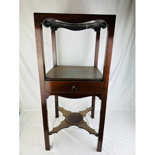 28 - Victorian mahogany washstand, 14''w x 31''h