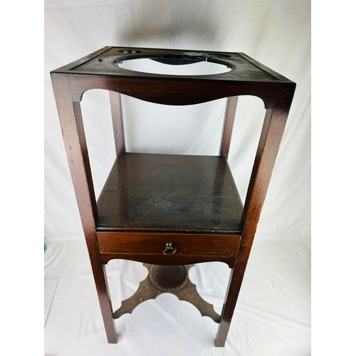 28 - Victorian mahogany washstand, 14''w x 31''h