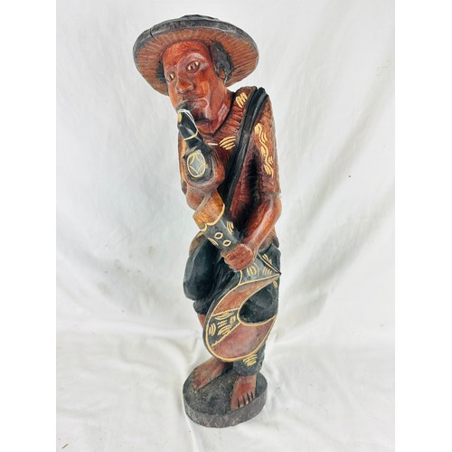 35 - Large African carved figure, 23''h