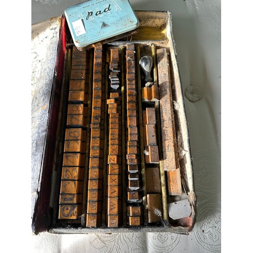 70 - Vintage printing press with oak pieces, circa 1940