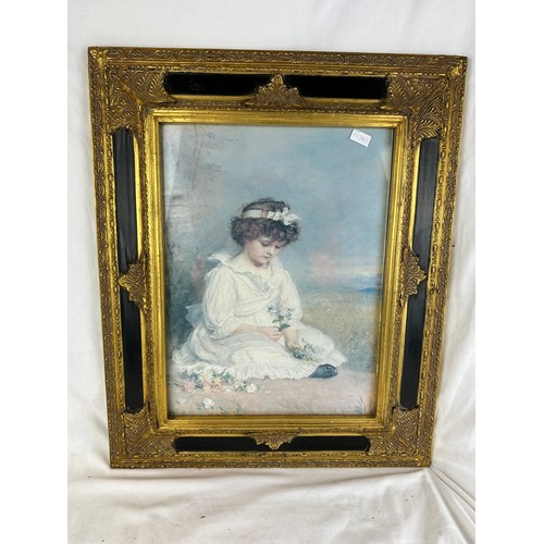 127 - A pair of gilt framed pictures, 19'' x 24''