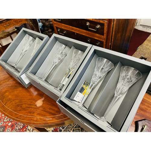 170A - Waterford Crystal Millennium Collection - Complete set of 10 champagne flutes, champagne bucket and ... 