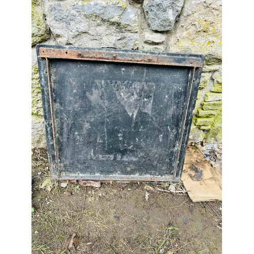 165 - OLD LIMERICK & NENAGH BI LIGUAL OLD CAST IRON EMBOSSED ROAD SIGN
RARE ITEM H64CM W66CM