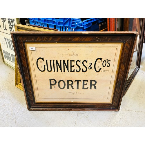 298 - GUINNESS PORTER ADVERTISING POSTER