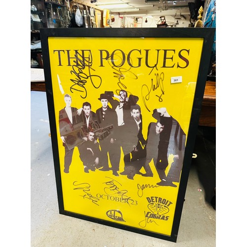 301 - THE POGUES ADVERTISING POSTER