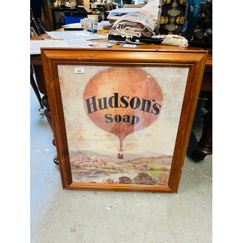 320 - HUDSON SOAP BALLOON ADVERTISING POSTER