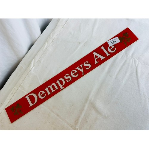 324 - DEMPSEY'S ALE OLD SHELF SIGN