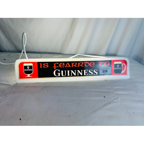 335 - GUINNESS SHELF LIGHT - 1970'S STYLE