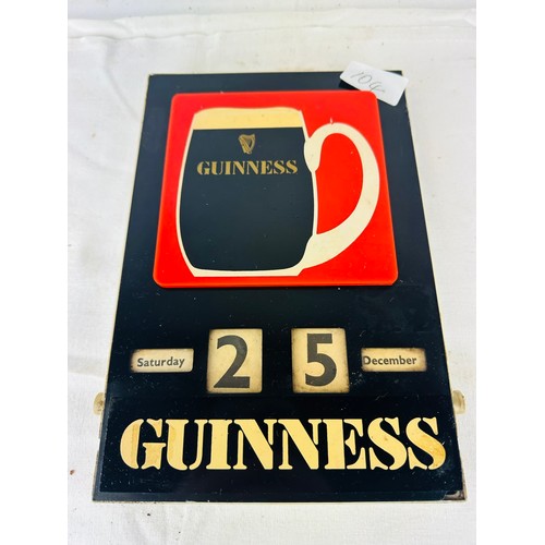 104 - GUINNESS DISPLAY CALENDER FROM THE 1960'S