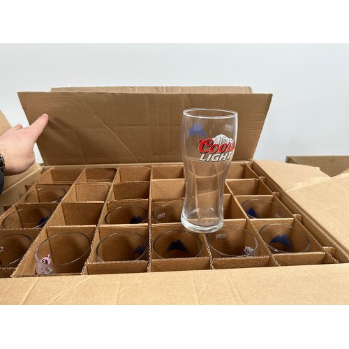 87 - PART BOX OF COORS LIGHT PINT GLASSES