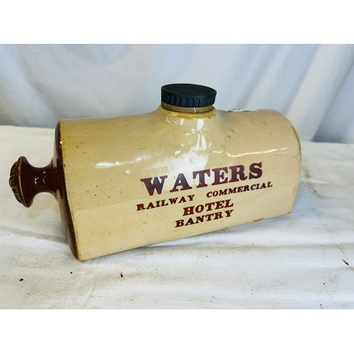 305 - VICTORIAN HOT WATER BOTTLE  FOR WATERS HOTEL BANTRY