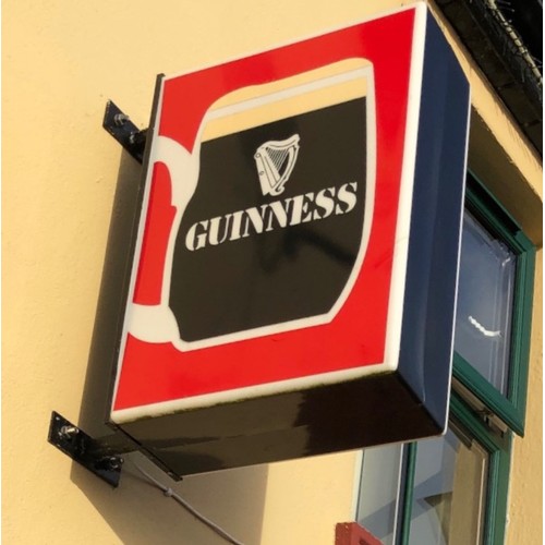 226 - GUINNESS EXTERIOR DOUBLE SIDED SIGN - LIGHT UP