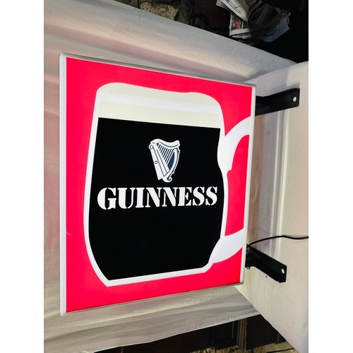 226 - GUINNESS EXTERIOR DOUBLE SIDED SIGN - LIGHT UP