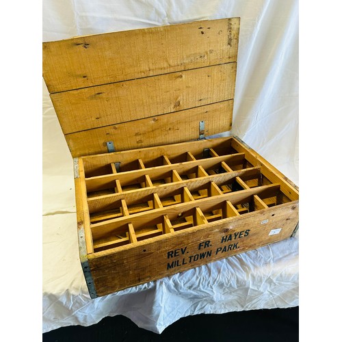 218 - WORLD WAR 2 REVENT FR HAYES FROM LIMERICK
JESUIT PRIEST WINE CRATE USED IN WORLD WAR 2 ,
ONLY PRIEST... 