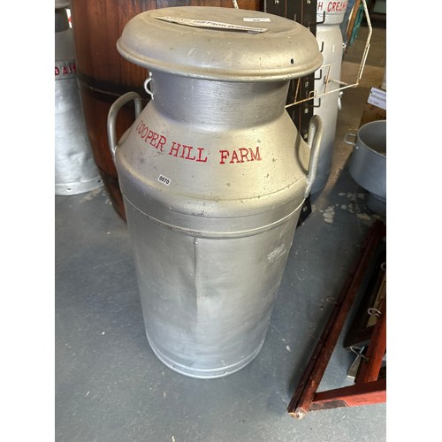 48 - COOPER HILL FARM MILK CHURN 10 GALLON