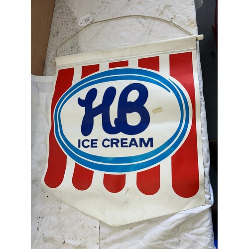 110 - ORIGINAL HB DOUBLE SIDED ICE CREAM SHOP
ADVERTISING DISPLAY H50CM W44CM