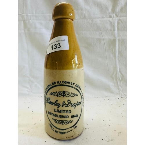 133 - BEWLEY AND DRAPER DUBLIN EARLY 1900’S GINGER
BEER BOTTLE