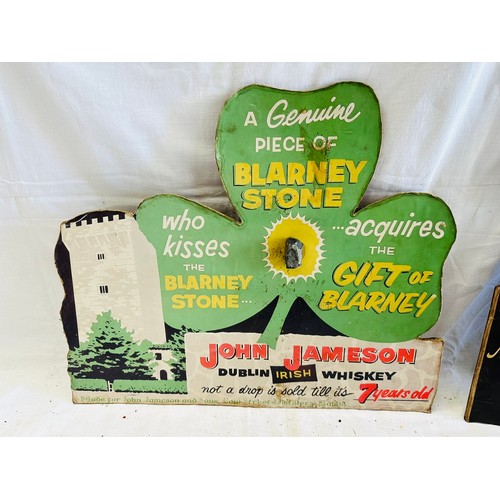 141 - JOHN JAMESON DUBLIN IRISH WHISKEY BLARNEY
STONE PUB DISPLAY ADVERTISEMENT H39CM
W48CM