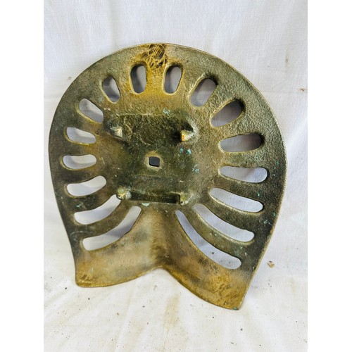 297 - VERY OLD SOLID BRASS ALBION 8412 TRACTOR SEAT