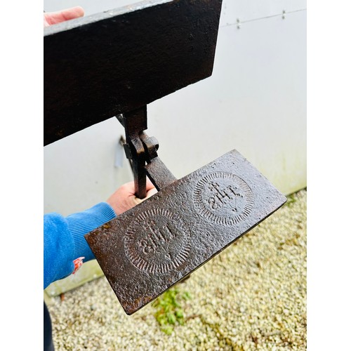 219 - 2 PRE IRISH FAMINE RELIGIOUS HOLY COMMUNION
BREAD MAKERS HAND FORGED STEEL , BELIEVED
TO BE FROM BLA... 