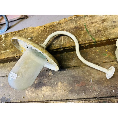 284 - Vintage external lamp and shade