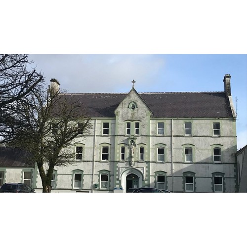 273 - A magnificent statue of Saint Patrick, approx. 5ft tall.
Located above the main door on the first fl... 