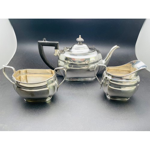 2 - 3 piece silver plated tea set