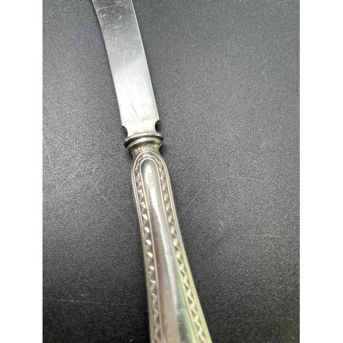 13 - Set of 6 hallmarked silver handled fruit knives